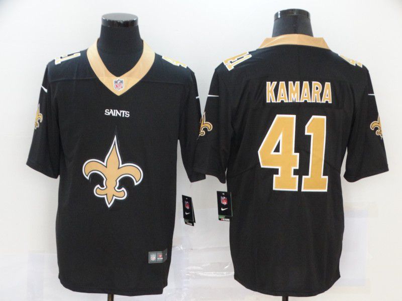Men New Orleans Saints #41 Kamara Black Nike Team logo fashion NFL Jersey->new orleans saints->NFL Jersey